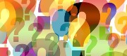 multicoloured question marks